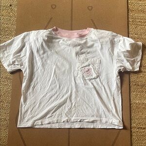 Vintage Pink T-Shirt with shoulder pads
